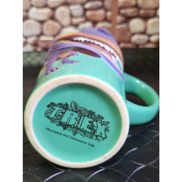 Dexter Tyrannosaurus Rex Dinosaur 3D 15oz. Children's Anthropomorphic Coffee Mug - Picture 6 of 7